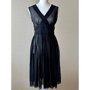 Banana Republic Black Sheer Dress - size 0